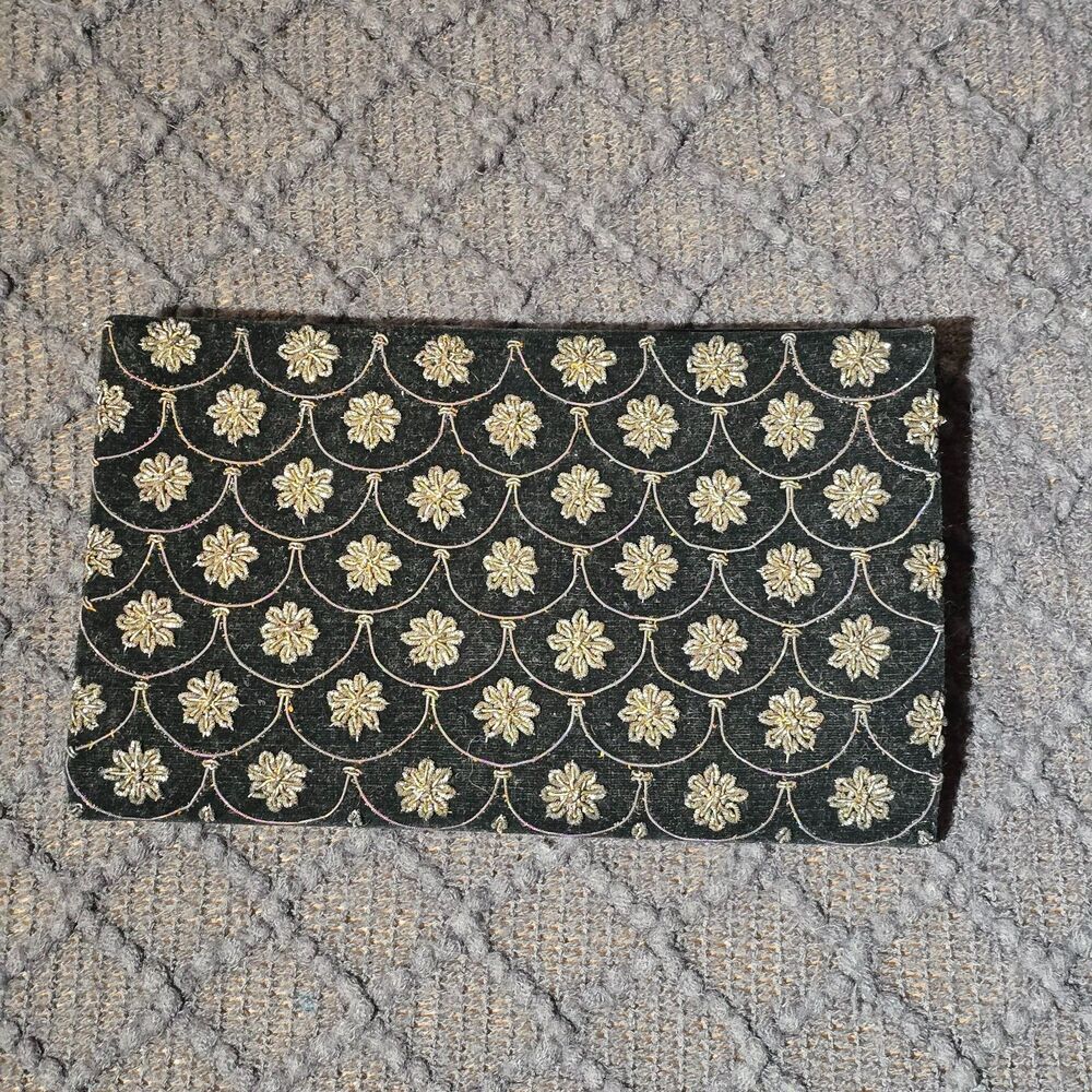 Vintage Jagat Narain & Sons Embroidered Hand Held Evening Bag Clutch